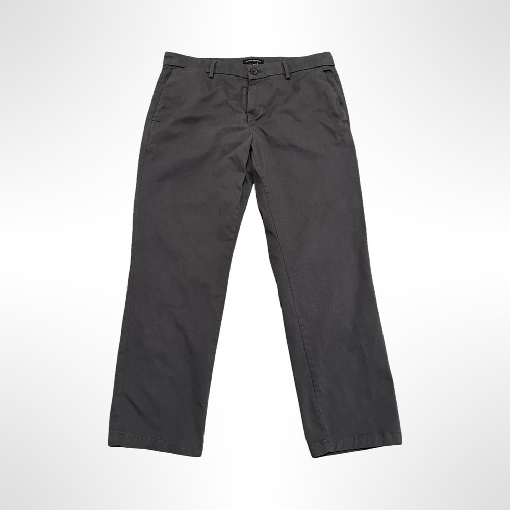 Banana Republic Mens Gray Chinos Pants 36x29 Straight Leg Dress Casual Comfort